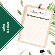 A4 Sales Tracker Monthly Record Sales  Sheet | Monthly Daily Tracker