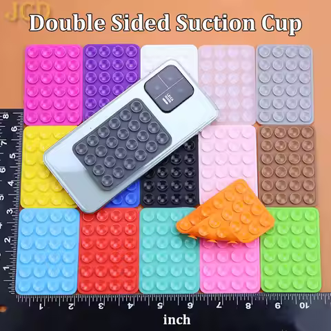 JCD Silicone Double Sided Suction Cup Phone Mount Hands-Free Mobile Stand Airplane Travel Essential 