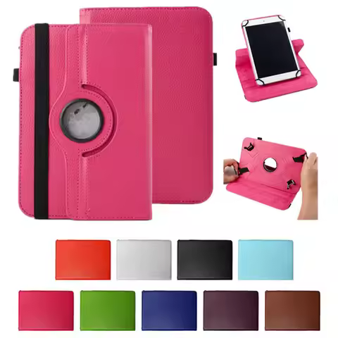 360 Degree Rotating For 10.1 inch Tablet BQ Aquaris M10/E10/esla 2 W10 Universal PU Leather Cover Ca