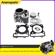 Engine Cylinder Piston Gasket Kit STD 70mm Big Bore 76mm For Yamaha X-MAX300 XMAX 300 ABS TECH MAX C