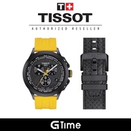 [Official Warranty] Tissot  T135.417.37.051.05 Men's T-Race Cycling Tour De France 2023 Yellow Silicone Strap Watch