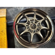 New Car Sport Rim MUGEN MF8 Wheels 14x5.5J 8x100/110 ET38 Satin Bronze - READY STOCK