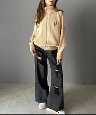 預購 日本品牌 mily bilet 雙拉鍊針織外套 2色4碼