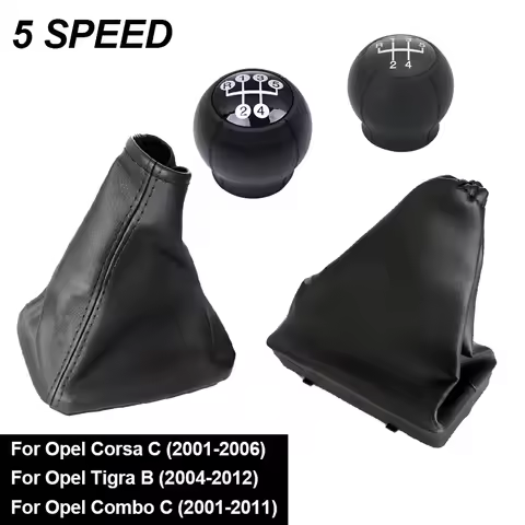 Fit For OPEL CORSA C (01-06) TIGRA B(04-12) COMBO C(01-11) Car MT 5 Speed Gear Shift Knob With Gaite