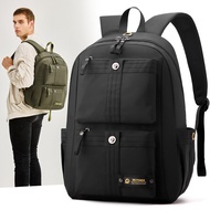 【Ready Stock】YB 35L Backpack Man New Business 14inch Laptop Backpack Man Lightweight Travel Leisure 