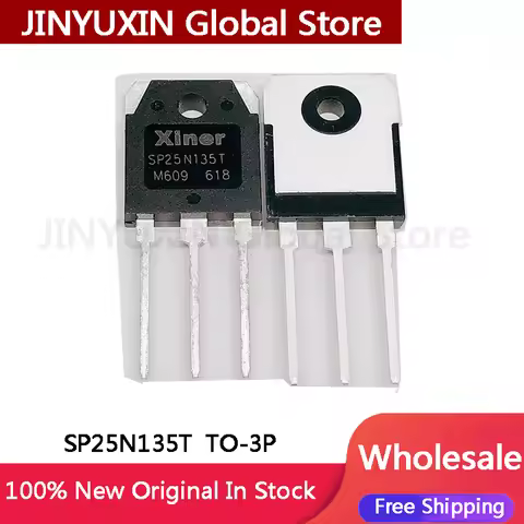 5-100Pcs SP25N135T SP25N135 25N135T TO-3P Commercial Induction Furnace IGBT IC Chipset In Stock Whol