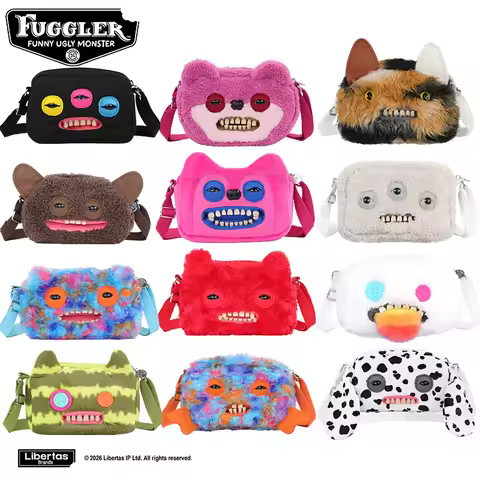 Fuggler Teeth Monster Plush Toys Shoulder Bag Fugglers Funny Ugly Monsters Crossbody Bags Plushies D
