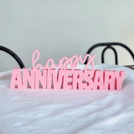 Happy Anniversary Decoration Minimalist Table Display Couple Anniversary Gift