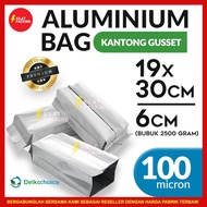 Aluminum Gusset Central Sealing Gusset Bag Delkochoice Food Bag Packaging 19x30 cm