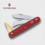 【VICTORINOX 瑞士維氏】修枝刀/園藝刀/黃銅樹皮剝皮器3用園藝刀(3.9116)