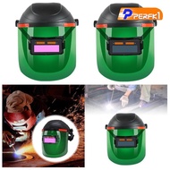 [Perfk1] Panoramic Welding Helmet Auto Darkening Lightweight Mask Adjustable Head Protection for Ind