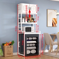 Kitchen Storage Rack Disinfection Cabinet Small Fridge above Floor Standing Home Microwave Oven Mult