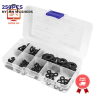 Cibubur JAYA RING NYLON WASHER PLACTIK FLAT NYLON WASHER SET 250PCS -6605
