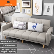 【SHENGSHI】 3/4-Seater Fabric Sofa Bed 2 in 1 Foldable Sofa Bed Modern Sofa Home Furniture/Kerusi Sofa Dilipat折叠沙发