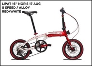 SEPEDA LIPAT FOLDING BIKE 16 PACIFIC NORIS 17 AGUSTUS TERMURAH