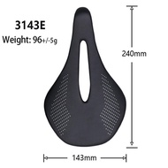 ELITA ONE Super Light Carbon Saddle 240x143/155mm 96g MTB Road Bike Leather Cushion Cycling Seat for