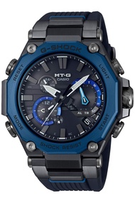 Casio MTG-B2000 Resin Band Wristwatch, blue, Resin Band