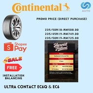 SALE (FREE INSTALLATION) CONTINENTAL - EC5, EC6, EC6Q - CAR TYRE