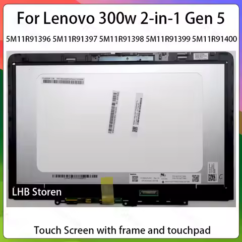11.6 For Lenovo 300w 2-in-1 Gen 5 Type 83LF 83LG 5M11R91396 5M11R91400 5M11R91397 Laptop LCD Touch S