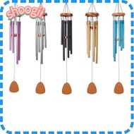 SHOOGEL Metal Tubes Windchime, Aluminum 6 Rods Aluminum Wind Chimes,  Large Pendant Zen Atmosphere W