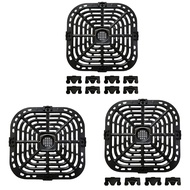 SC Air Fryer Grill Pan Crispers Plate Tray Rack Square Grill Pan Tray for Instant Vortex 6qt Air Fryer Part Dishwasher S