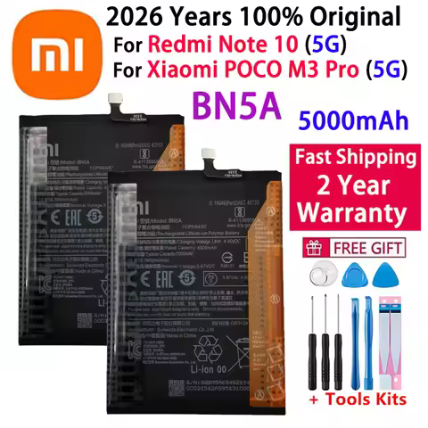 Battery for POCO M3 Pro 5G, Xiaomi Mi Battery, Redmi Note 10 5G,High Quality Batteries, Fast Shippin