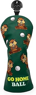 Barudan Golf Groundhog Golf Driver Head Cover Headcover 3 Wood Cover Hybrid Headcover Putter Head Cover -Fairway Rescue Wood Head Cover fits for Cobra, Taylormade, Ping