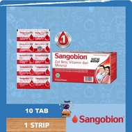 Sangobion Capsule Supplement for Anemia, 10 Strips tablet