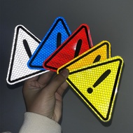 Car Reflective Sticker Body Decoration Sticker Triangle Warning Sign Motorcycle Reflective Warning S