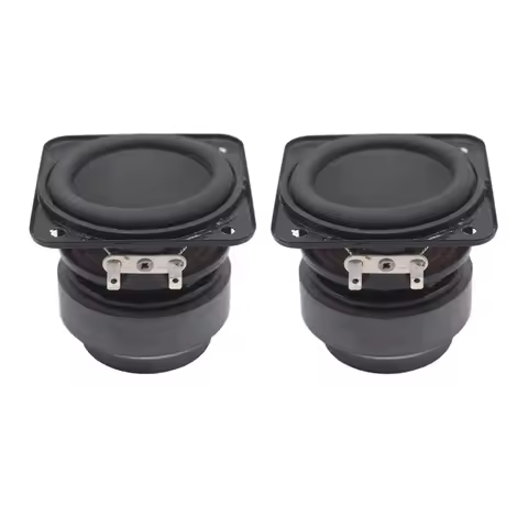 2Pcs 2 Inch 4 Ohm 12W Speakers Full Range Dual Magnetic Loudspeaker Home Theater Long-stroke DIY Blu