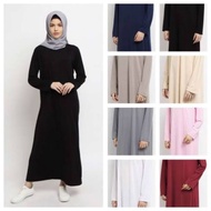 Inner Dress Lengan Panjang / Gamis Manset Lengan Panjang Spandek Soft