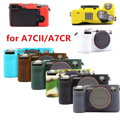 Texture Rubber Silicon Case Body Cover Skin for Sony A7CII A7C II , A7C Mark II , Alpha 7C II 7CR, I