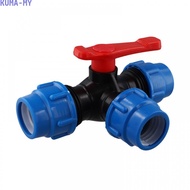 [VF]3 Way PE Ball Valve for PE Pipes DN15 DN20 DN25 DN32 DN40 20 to 50 mm OD