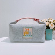 TW4735 Hermes 愛馬仕 飯盒包 大號 動物部落系列Animaux Blacks Case Large Cotton Granit