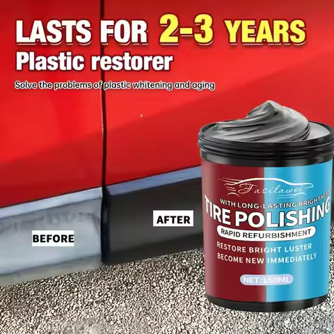 NEW!Multi-Purpose Car Restoration Wax-Car Black Interior Trim & Dashboard Gloss Restorer -Tire Shine