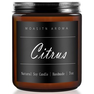 MOASITN Citrus Highly Scented Candles for Home| Natural Soy Aromatherapy Candle| Handmade Long Lasti