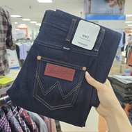 Wrangler Men's Jeans Mwz Style Straight Legs Raw Fabric 13oz. Non-Stretch Dark Color [Mmwzf18 Model]