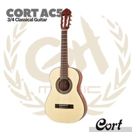 CORT AC50 1/2 Junior Acoustic Classic Nylon Guitar | Gitar Nilon - GERBANG SHOP