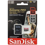 SanDisk Extreme Pro A2 V30 U3 UHS-I microSDXC 記憶卡 256GB [R:200 W:140]