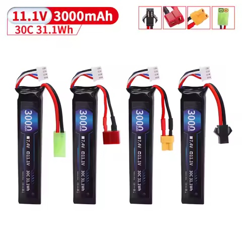 11.1V 452096 30C 3500mAh 3S LiPo battery T/Tamiya/XT30/SM-2P Plug for Airsoft BB Air Pistol Electric