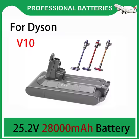 25.2V 28000mAh Replacement Battery for Dyson V10 Absolute Cord-Free Vacuum Handheld Vacuum Cleaner D