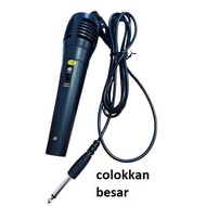 Mic Karaoke Kabel Colokan Besar & Colokan Kecil Untuk Speaker Murah