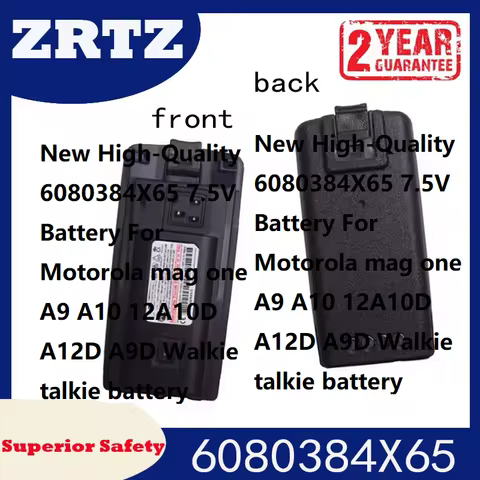 New High-Quality 6080384X65 7.5V Battery For Motorola mag one A9 A10 12A10D A12D A9D Walkie talkie b