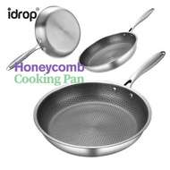 idropmy [24CM - 30CM] Kuali Honeycomb Single Handle Frying Pan/ Honeycomb Periuk Masak / Honeycomb P