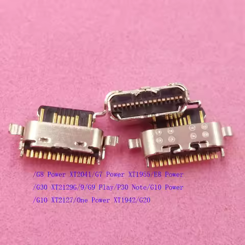 10-100Pcs USB Charger Dock Port Connector Plug Type C For Motorola Moto G7 E8 G30 G9 Play P30 Note G