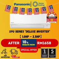 PANASONIC DELUXE INVERTER 1HP 1.5HP 2HP 2.5HP WALL TYPE R32 AIR COND/AIR CONDITIONER XPU SERIES  (KLANG VALLEY)