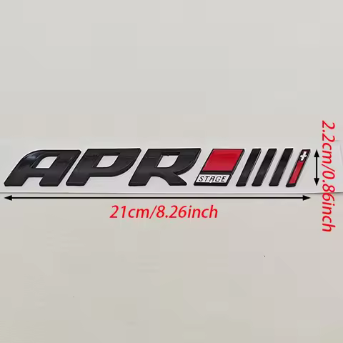 3D ABS Car Styling APR Stage III Emblem For Volkswagen CC Golf 6 7 Audi A4 A6 Fender Side Sticker Ba