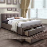 Luxe: Vivian Storage Bed Frame | Queen &amp; King | Drawer | Modern