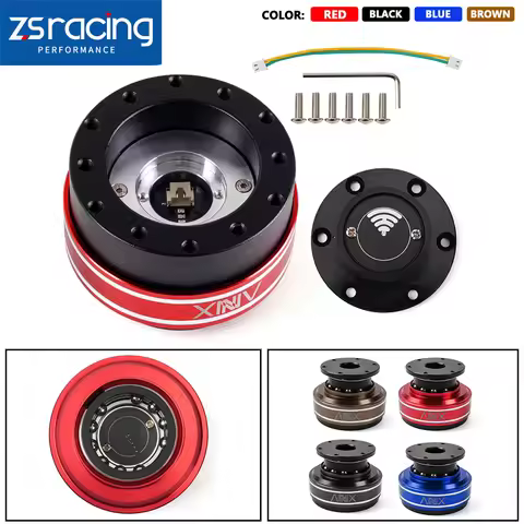 70/74mm Upgraded Quick Release 6 Hole Racing Game Simulator Steering Wheel Aluminum For Simagic Moza