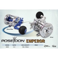 POSEIDON fishing reel EMPEROR 6500B ALUMINUM BIG GAME SALTWATER RIGHT HANDED BAITCASTING REEL WITH